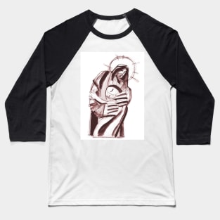 Jesus Christ hugging a woman Baseball T-Shirt